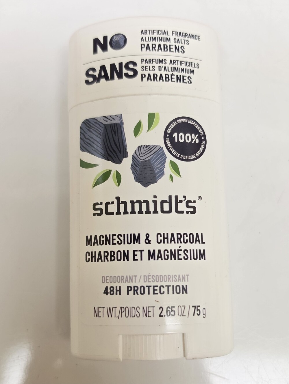 ☀️ Schmidt's Magnesium & Charcoal 48H Natural Aluminum Free Deodorant